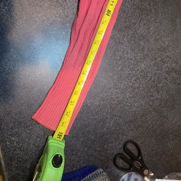 DKNY‎ Y2K Long Sleeve Knit to Shape Sweater Hood Pink/Coral Small - Picture 9 of 11